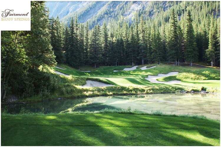 Banff Springs golf course rendered on TrackMan simulator